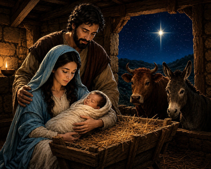 Jesús nace en un pesebre